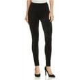 thumbnail image 2 of Theory Womens Velour Casual Leggings, Black, 6, 2 of 2