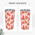 thumbnail image 2 of Watermelon Tumbler Fruit Insulated Tumblers with Lid Straw Reusable Pink Coffee Travel Mug Tea Wine Cups Birthday Gifts for Women 20 Oz, 2 of 6