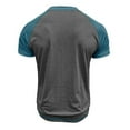 thumbnail image 6 of Kaemgyyd Men's Henley Shirts Lightweight Short Sleeve Casual Basic Tee Comfort Fashion Color Block Button Muscle T-Shirt, 6 of 7