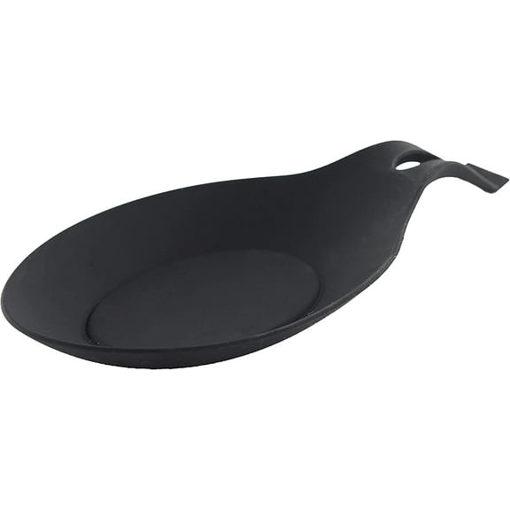 Servette Home Silicone New Spoon Rest for Kitchen Spoon Holder - Black