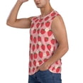 thumbnail image 3 of Daiia Strawberry And Flowers Printed Men's Tank Tops,Casual Soft Sleeveless Gym Muscle Shirts Bodybuilding Tee-XX-Large, 3 of 8