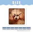 thumbnail image 2 of 14 Inch Wall Clock Battery Operated Square Clock Decorative for Office, Kitchen, Outdoor, Living Room，Toy Puppy Dog Multicolor, 2 of 4