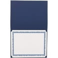 thumbnail image 3 of Paper Junkie Certificate Holder - Letter-Size Document Folder - Presentation Folder for Award Certificates - Diploma Cover with Gold Foil Border - Pack of 24, Letter Size, Navy Blue, 3 of 6