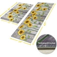 thumbnail image 3 of Sunflower Kitchen Rugs and Mats Anti Fatigue, Sunflower Kitchen Mat Cushioned Anti Fatigue 2 Piece Set and Gray Kitchen Floor mat for in Front of Sink for Home Kitchen Decor or Office 17"x30"+17"x47", 3 of 6
