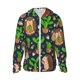 thumbnail image 1 of Balery Cute Hedgehogs Cactus Blue Sudadera ligera de manga larga con capucha y protección solar UPF 50+ para hombre y mujer, ideal para pesca y running-Large, 1 of 7
