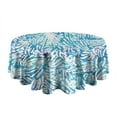 thumbnail image 5 of Colorful Tie Dye Pattern Round Tablecloth 60"x60",Wrinkle Wipeable Table Cloth for Kitchen Dining Room Picnic Patio Party, 5 of 6