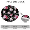thumbnail image 6 of Pioneer Flower Floral Print Pattern Round Fitted Tablecloth with Elastic Edge,Dining Table Cover Waterproof,Outdoor Round Tablecloth for Camping,Dining,Indoor and Outdoor, 6 of 7