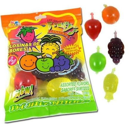 Fruitys Snack TikTok Ju-C Jelly Fruit Candy Bag 12.6 Oz! 5 Flavors Strawberry, Sour Apple, Pineapple, Grape and Orange! Tasty Fruity Jelly Snack! Perfect For TikTok Jelly Fruity Candy Challenge!
