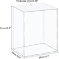thumbnail image 2 of MECCANIXITY Acrylic Display Case Plastic Box Cube Storage Box Clear Assemble Showcase 14.1x10.2x12.2 Inch for Collectibles, 2 of 6