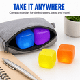 thumbnail image 2 of GrowthPic Large Stress Cube 4 Pack, Slow Rising Sensory Fidget Set for Teens and Adults, Soft Squeeze Stress Relief Cubes with Calming Colors for Desk and Workspace, 2 of 8