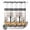 PatternedKD1530, variant on No Hook Shower Curtain with Built-in Rings - Teal Blue Bohemian Washable Waterproof Fabric Bathroom Curtains for Hotel,Rentals, Stall 48 X 72 Inch , Retro Man-dala Pattern White