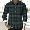 thumbnail image 6 of Vibrex Plaid Shirt for Men Long Sleeve Casual Button Down Shirt Men Lightweight Soft Blouses Cozy Fall Clothes for Men Lapel Dress Shirt for Men Regular Fit Shirt Business Casual Shirts for Men, 6 of 8