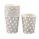 thumbnail image 1 of Inteprter 10 Uds taza desechable fiesta decoración del hogar mantel niños tazas cumpleaños feliz banquete recipiente suministro ceremonia Cocina y Comedor Gris, 1 of 6
