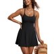 thumbnail image 2 of Vestido de baño CRZ YOGA con control de abdomen y tirantes ajustables negro L, 2 of 6