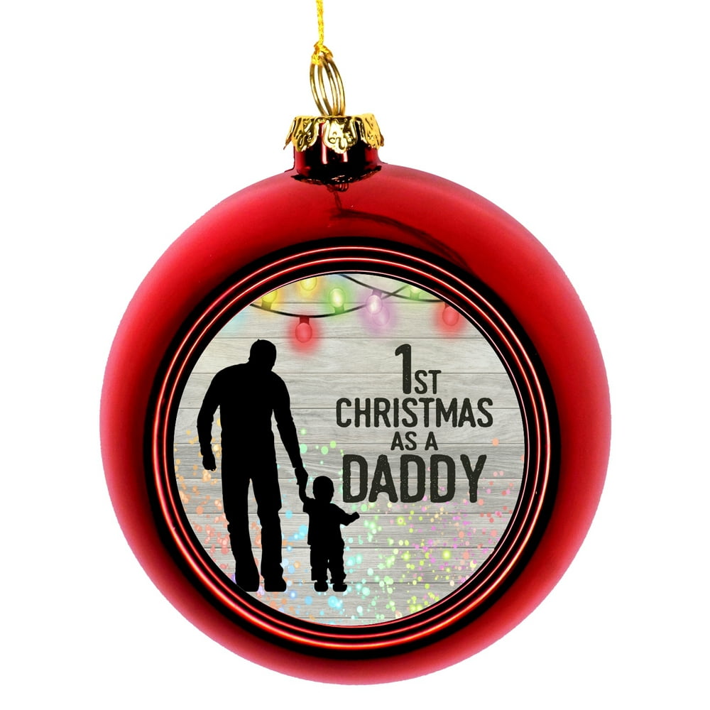 Daddy Christmas Ornament - Daddys First Christmas Ornament Christmas DÃ ...