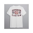 thumbnail image 2 of Camiseta deportiva para hombre, cuello redondo, estampado geométrico, elasticidad media, tejido de punto para todo tipo de clima, camisetas informales, 2 of 7