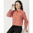 thumbnail image 5 of Moomaya Long Sleeve Spread Collar Shirt Cotton Shirt - Women's Casual Shirt, 5 of 9