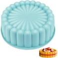 thumbnail image 1 of Moule à Gâteau en Silicone, Moule à Gâteau Rond 20cm, Moules à Gâteau, Moule en Silicone Rond Réutilisable, pour Cheesecake, Brownie, Chocolat, 1 of 4
