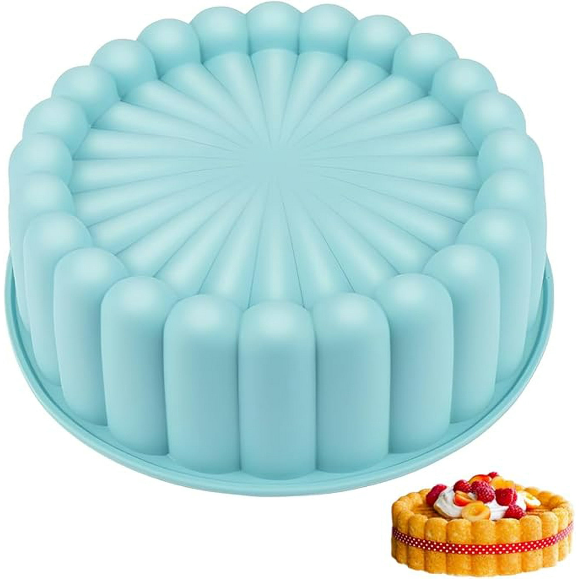 Silicone Cake Mold 20cm Round Cake Mold Cake Molds Round Silicone Mold Silicone Cake Mold Reusable Round Cake Tart Molds for Cheesecake Brownie
