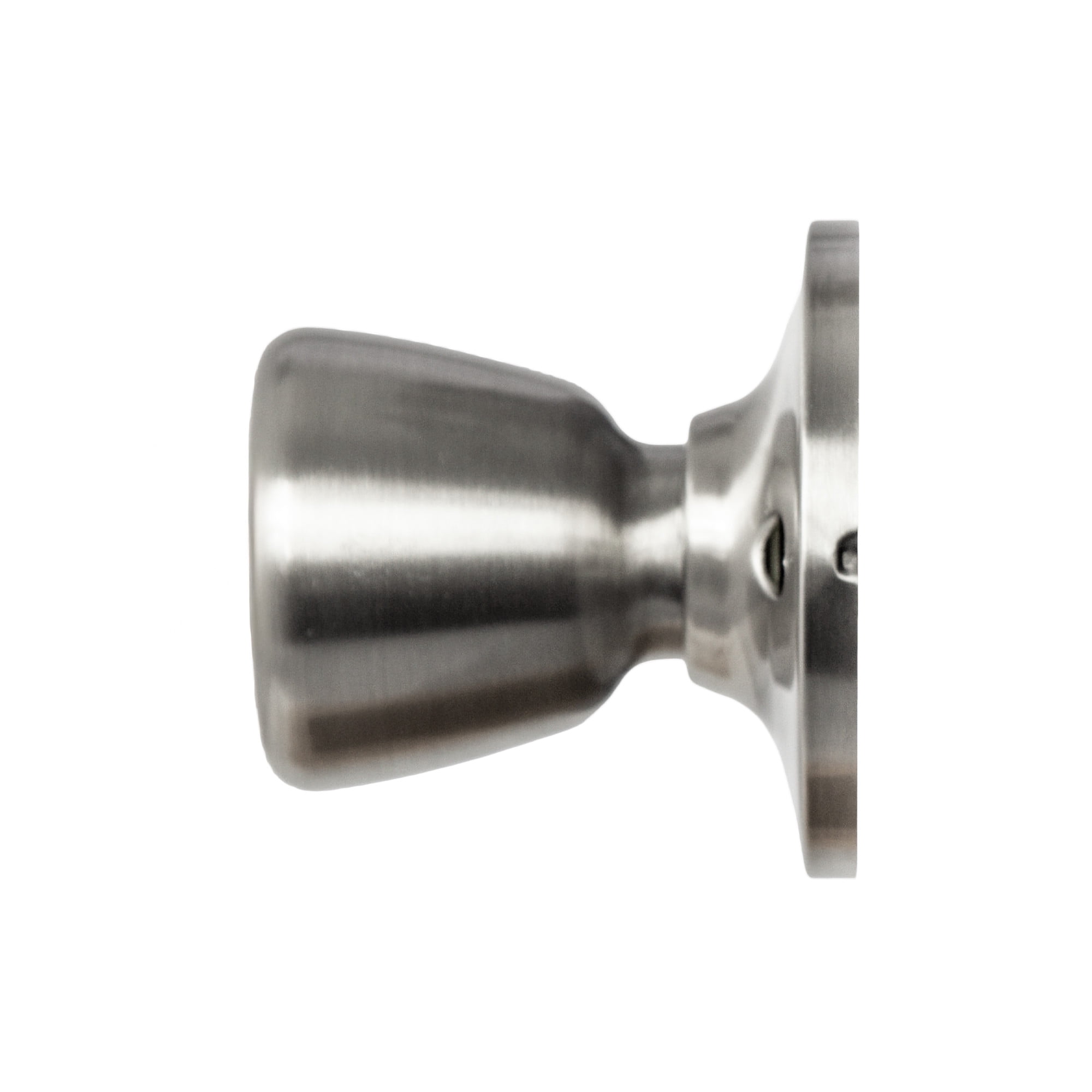 Satin Nickel Dummy Door Knob, Closet and French Door, Left or Right Hand