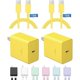 thumbnail image 1 of Chenchen iPhone 17 16 15 Charger Fast Charging, 45W USB C Charger with 10FT USB-C to C Cable for iPhone 17/17 Pro/17 Pro Max/16 Pro Max/16 Pro/16/16 Plus, 15 Pro Max/15 Pro/15, Galaxy S24/S23（Yellow）, 1 of 1