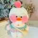 thumbnail image 3 of Pato de peluche de 30 cm de LaLafanfan, de Kawaii Cartoon, para cafetería, muñeco de pato suave y adorable, almohada de animal, regalos de cumpleaños para niños, 3 of 5