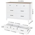 Homfa 7 Drawer White Bedroom Dresser, Chest of Drawers Wood Storage
