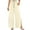 Beige, variant on uublik Light Weight Pants for Women Beige Side Split High Waisted Palazzo Beach Pants Summer Boho Flowy Trousers
