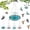 B, variant on Solar Cascade Hanging Bird Bath Fountain – Weatherproof Hanging Bird Bath with Solar Pump – Large Glass Bowl for Hummingbirds & Wild Birds – Outdoor Garden Decor – Blue, Gray, Pink, Purple – 1 Piece