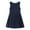 Navy, variant on Tiijoy Girls School Uniform Pleated Tank Dress Solid Sleeveless A-Line Dress, Sizes 5-6