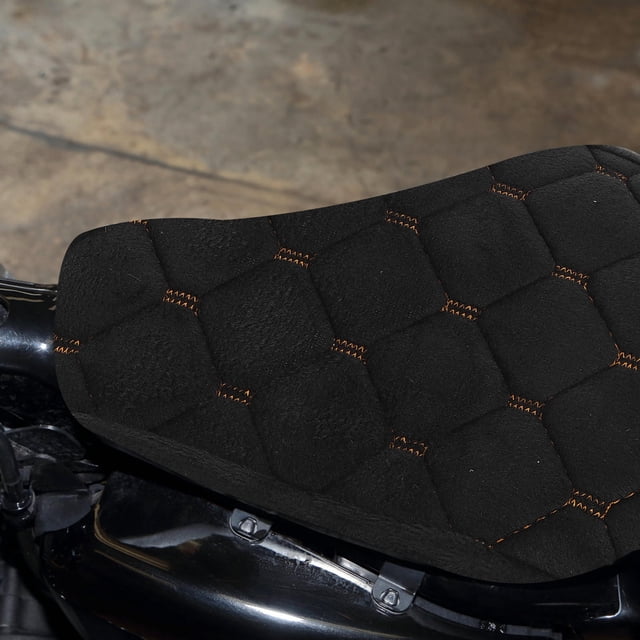 unbranded Protector De Asiento Para Motocicleta Y Material Plush Negro Confortable Y Resistente
