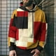 thumbnail image 2 of Sudaderas con capucha con patrón de cuadros para hombres, jerséis con estampado 3D de bloques de Color, Tops de calle Unisex, sudaderas sueltas, 2 of 4