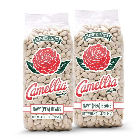 Camellia Navy Pea Beans, 1 Pound (2 Pack)