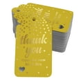 thumbnail image 1 of Inkdotpot Pack Of 50 Real Gold Foil Paper Tags ThankYou From The New Wedding Favor Hang Tags, 1 of 6