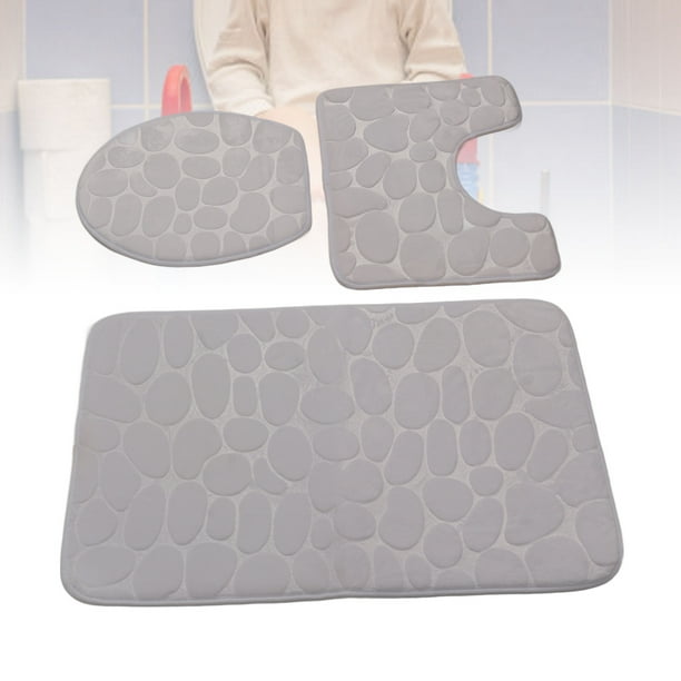 Alfombrilla Para Contorno De Inodoro, Juego De 3 Piezas, Alfombrilla Para Tapa De Inodoro, Alfombras De Baño, Entrenamiento Para Ir Al Baño, Absorbente De Agua Para Niños Y