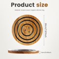 thumbnail image 7 of Magnetic Wooden Trivets for Hot Pots and Pans, Nonslip Magnetic Pot Holder Stand Pad, Heat Resistant Solid Wood Magnetics Pot Holder, Anti-Slip Table Protector for Cast Iron & Cookware(2PCS), 7 of 7