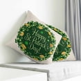 thumbnail image 3 of St Patricks Day Pillow Covers 16x16 Inch Decorative Throw Pillow Cover, Spring Gold Coin Green Shamrock on Linen Sofa Pillowcases Accent Cushion Case Home Decor Bedroom Living Room, 3 of 6