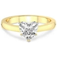 thumbnail image 3 of 5 Carat IGI Certified Heart Shape Lab Grown Diamond Engagement Ring | 14K Yellow Gold | Elsa Hidden Accents Solitaire Diamond Ring | FG-VS1-VS2 Quality Friendly Diamonds, 3 of 4