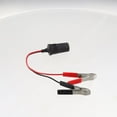 Clerance! Black small battery clip to cigarette lighter socket