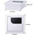 thumbnail image 2 of 4pcs Computer Desk Grommet Square Desk Grommet Aluminum Cable Hole Cover-ksize, 2 of 4