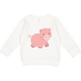 thumbnail image 2 of Inktastic Cute Little Pink Farm Pig Toddler Sweatshirt, 2 of 4
