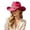 Hot Pink, variant on Sun Hats for Women Beach Western Cowboy Hat with Wide Brim Style Party Winter Autumn Jazz Cap