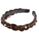 thumbnail image 3 of KAKOWELY Diadema trenzada de pelo falso, diadema ancha para niña, coleta para mujer, 3 of 5