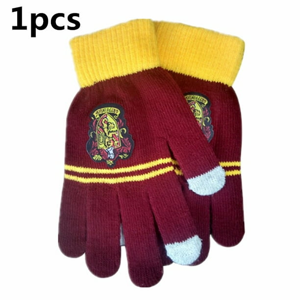 Corbata de Gryffindo/slytherin/Potter para niños y adultos, estilo universitario, bufanda/guantes/sombrero, Cosplay, regalos para fiesta de Halloween, graduación, Carnaval, 4 piezas