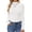 White, variant on Ekouaer Turtleneck Shirt Women Long Sleeve Mock Neck Slim Fit Tops Thermal Base Layer Soft Lightweight Stretch Undershirts