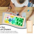 thumbnail image 5 of DIY Painting Frame 3 Pcs Toddler Art Frames Empty Clay Photo Childrens Toys Canvas Material Kids Gift Picture Wooden, 5 of 6