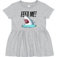 thumbnail image 3 of Inktastic Feed Me with Shark Head Girls Baby Dress, 3 of 5