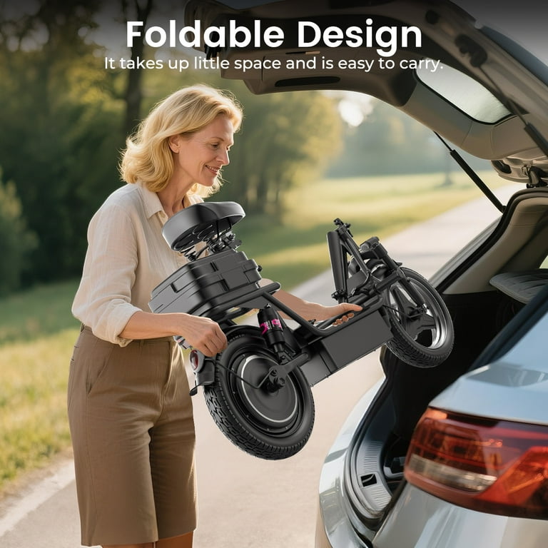 Electric Scooter with Seat, Peak 1200W, 25 MPH and 45 Miles