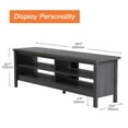 thumbnail image 6 of WAMPAT TV Stands for 65 inch TV Entertainment Center Wood Media Console Storage Cabinet, 60 inch, Black, 6 of 7