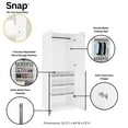 thumbnail image 4 of Manhattan Comfort Lee Wardrobe Closet 3.0 from Engineered Wood in White, 4 of 5